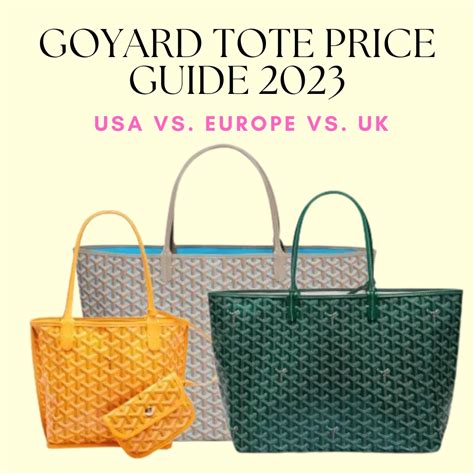 go yard tote|goyard tote bag price 2023.